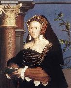HOLBEIN, Hans the Younger Portrait of Lady Mary Guildford sf oil painting on canvas